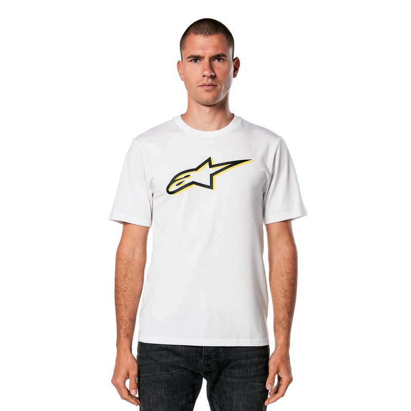 Marškinėliai Alpinestars Ageless Shadow CSF balta-juoda