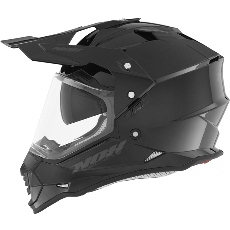 Enduro šalmas NOX N312 juodas blizgus