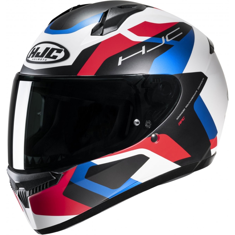 HJC C10 Tins MC21SF juoda-mėlyna-raudona-balta integralus motociklininko šalmas
