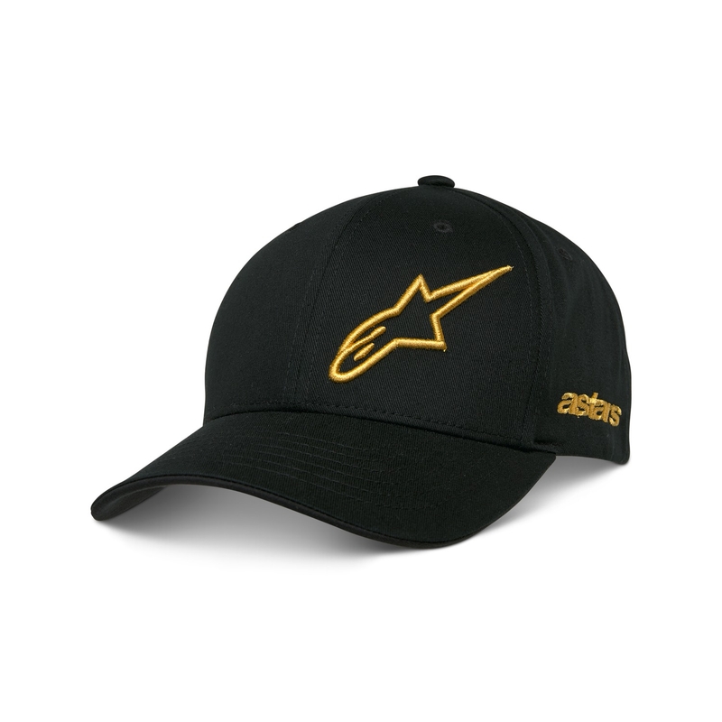 Alpinestars Sessionized Snapback kepurė juoda ir auksinė