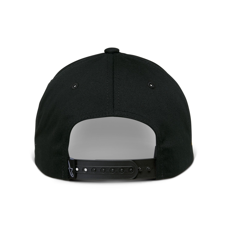 Alpinestars Sessionized Snapback kepurė juoda ir auksinė