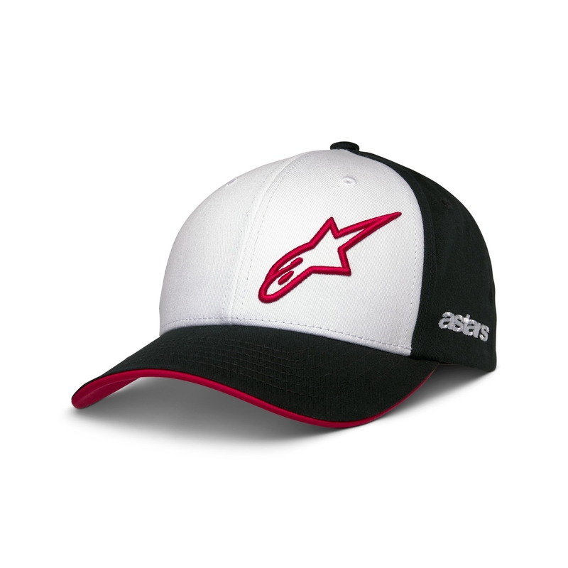 Alpinestars Sessionized Snapback kepurė balta-juoda-raudona