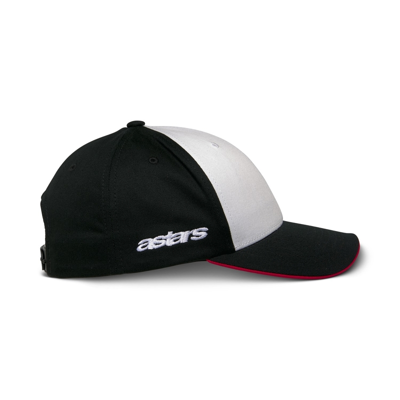 Alpinestars Sessionized Snapback kepurė balta-juoda-raudona