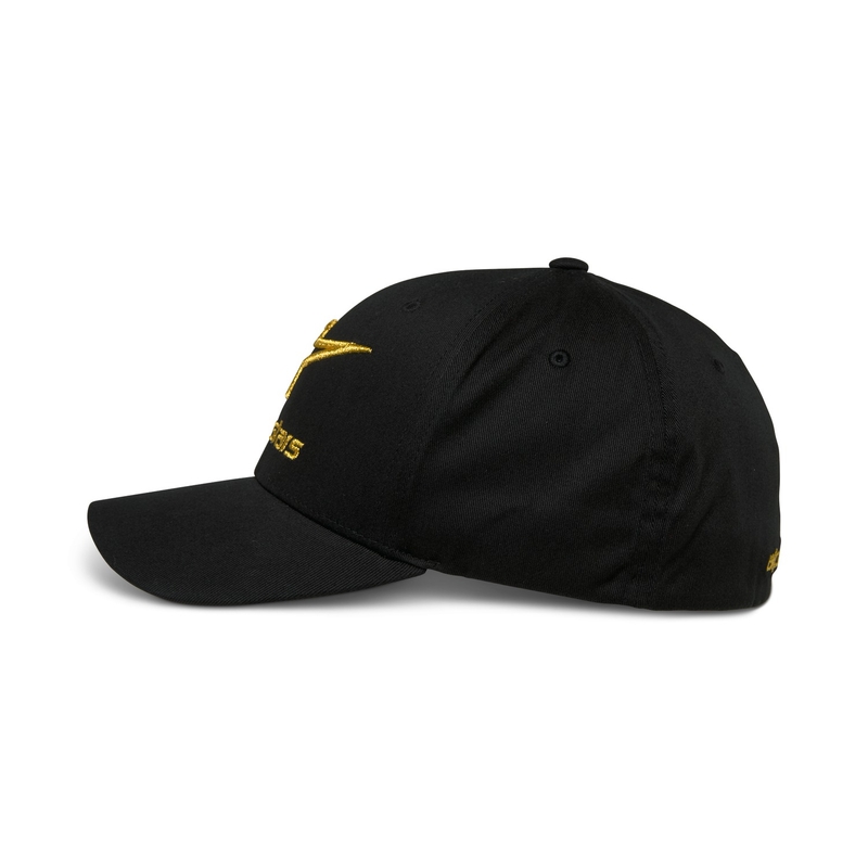 Kšiltovka Alpinestars Gild Flexback černo-zlatá
