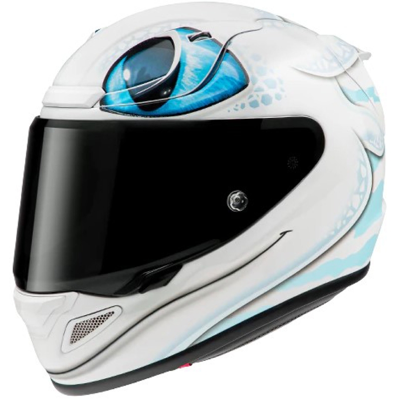 Integruotas šalmas HJC RPHA 12 Light Fury Universal baltai mėlynas išpardavimas