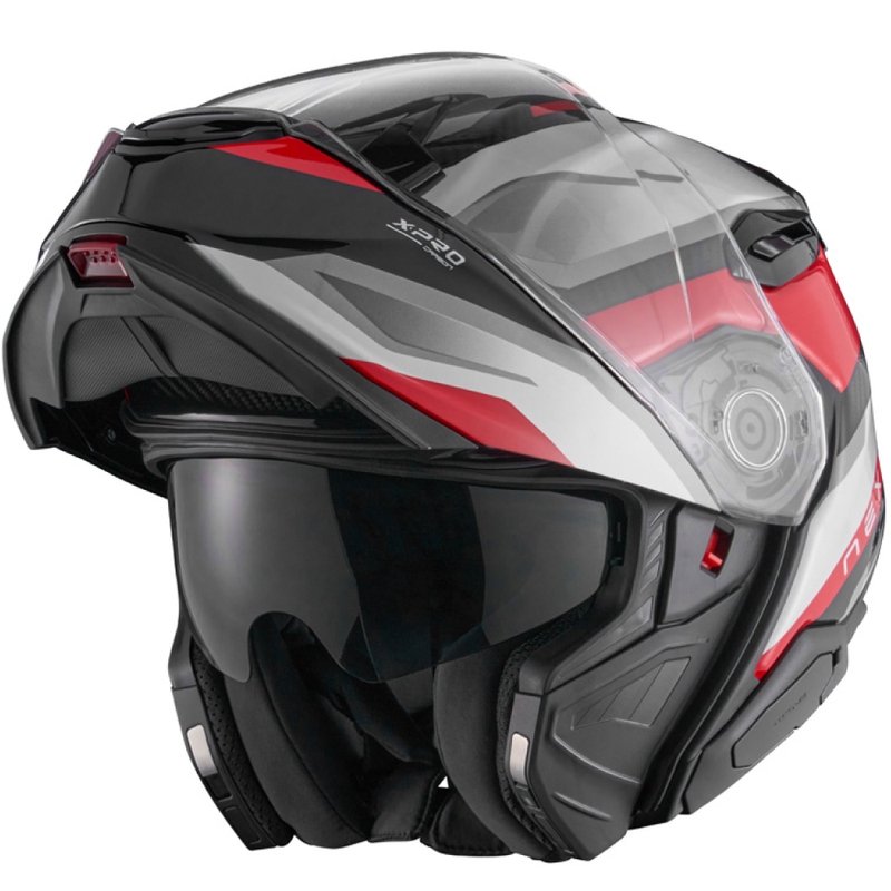 Nexx X.Lifetour PRO Mile motociklininko šalmas raudonos ir baltos spalvos