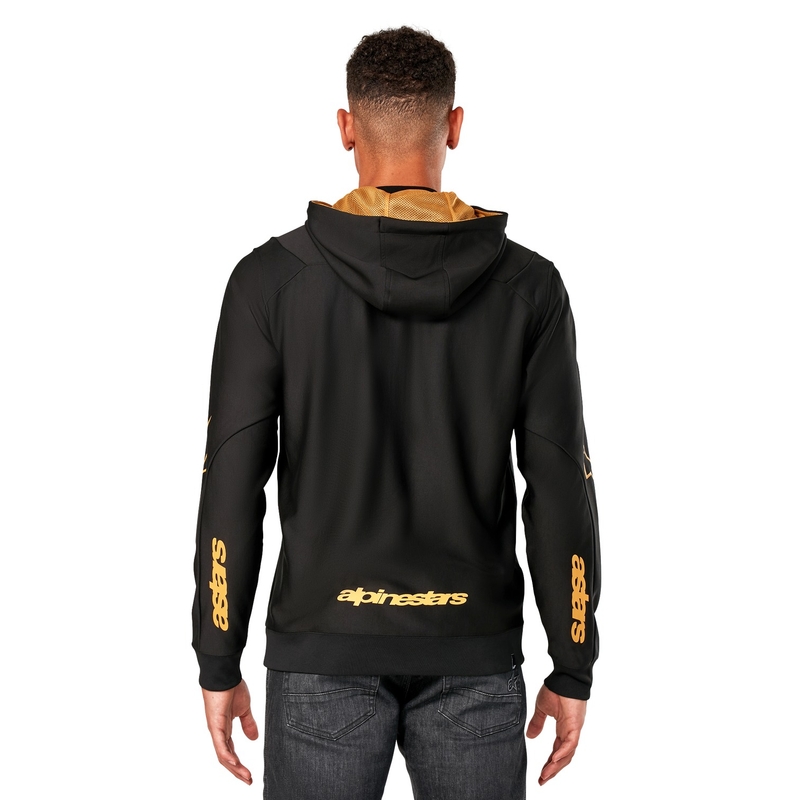 Alpinestars Sessions 3 Hoodie juoda ir auksinė