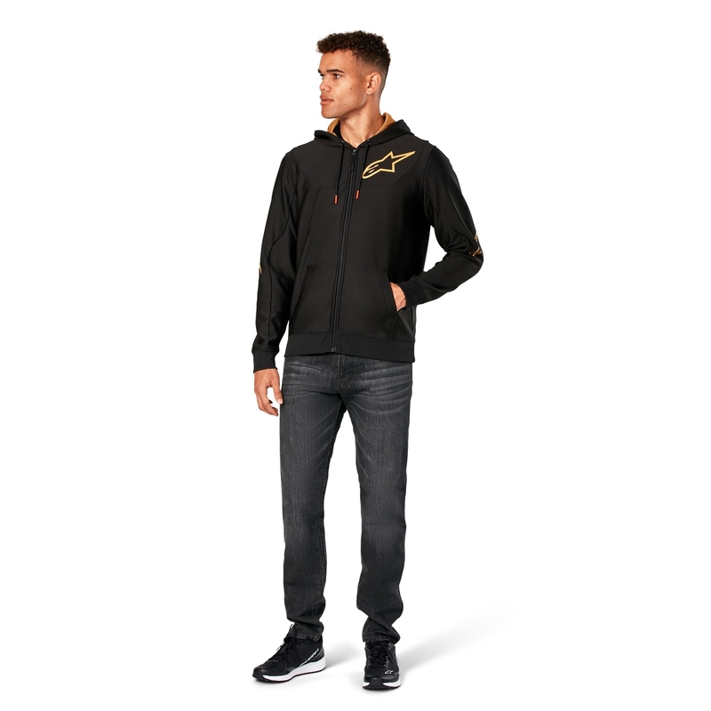 Alpinestars Sessions 3 Hoodie juoda ir auksinė