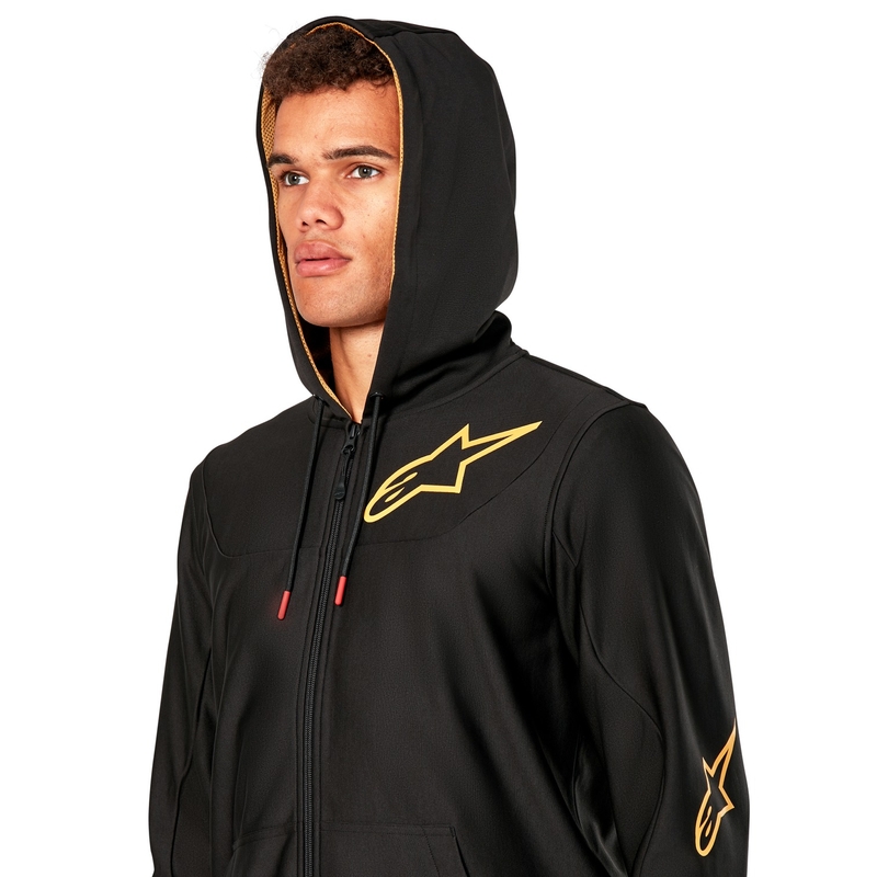 Alpinestars Sessions 3 Hoodie juoda ir auksinė