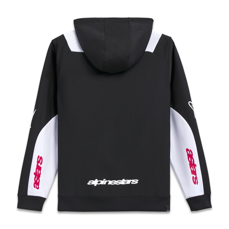Alpinestars Sessions 3 Hoodie juoda, balta ir raudona