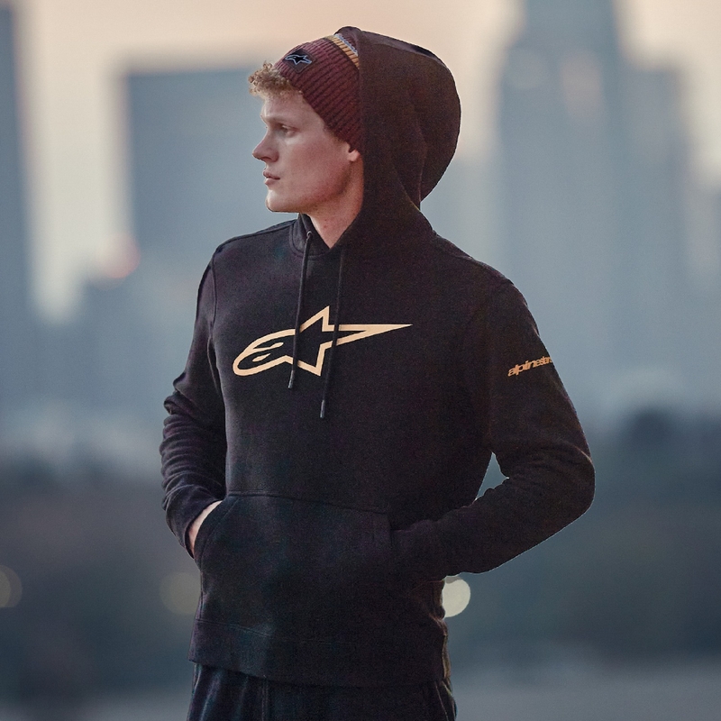 "Alpinestars Gilded Hoodie" juodos ir auksinės spalvos
