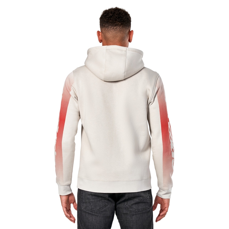 Mikina Alpinestars Arising Hoodie bílo offwhite-modro-červená