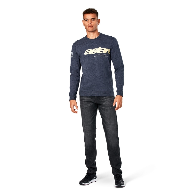 Mikina Alpinestars Episode Crew Fleece modrá