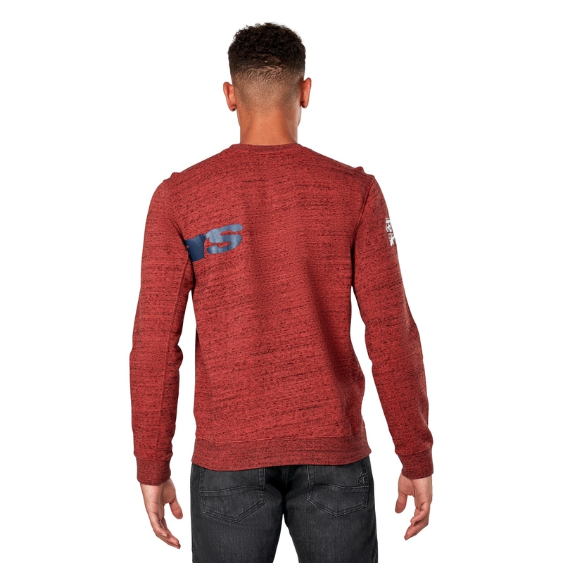 Mikina Alpinestars Episode Crew Fleece tmavě červená