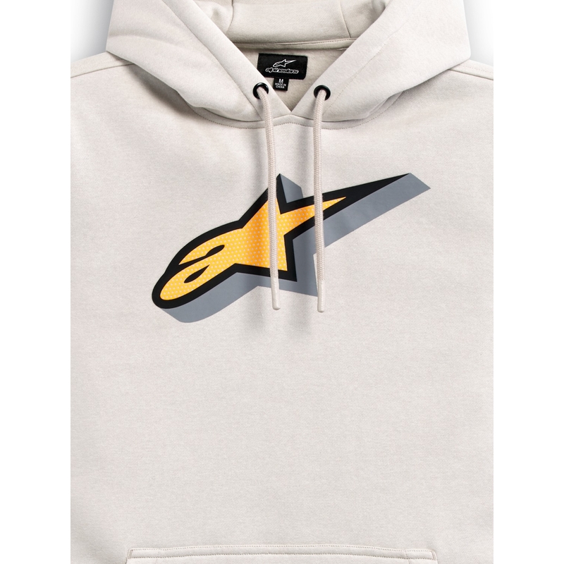 Mikina Alpinestars Quickness Hoodie bílá offwhite