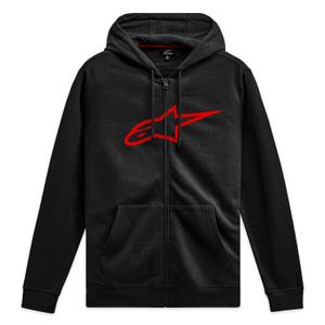 Alpinestars Ageless Zip Hoodie 3 juoda ir raudona