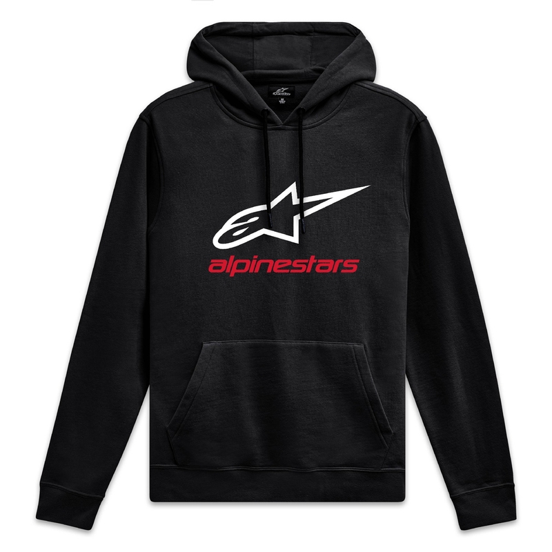 Alpinestars Always Hoodie 3 juoda, balta ir raudona