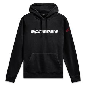 Alpinestars Wordmark Hoodie 3 juoda, balta ir raudona