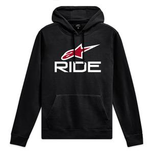 Alpinestars Ride Hoodie 4 juoda, balta ir raudona