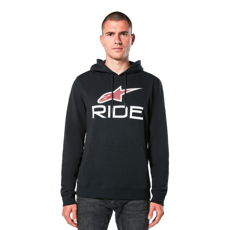 "Alpinestars Ride 4.0" juodos, baltos ir raudonos spalvos gobtuvas