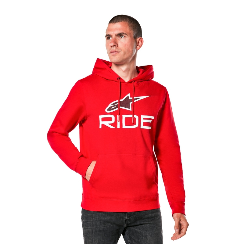 Alpinestars Ride 4.0 džemperis raudonos, baltos ir juodos spalvos