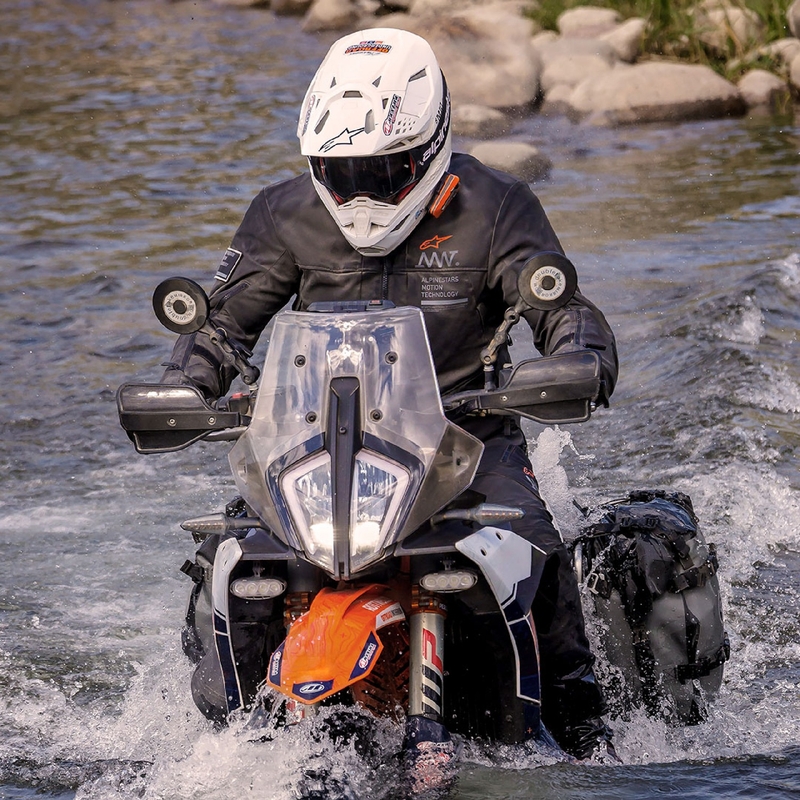 "Alpinestars AMT-8 Stretch Drystar XF" motociklininko striukė Juoda