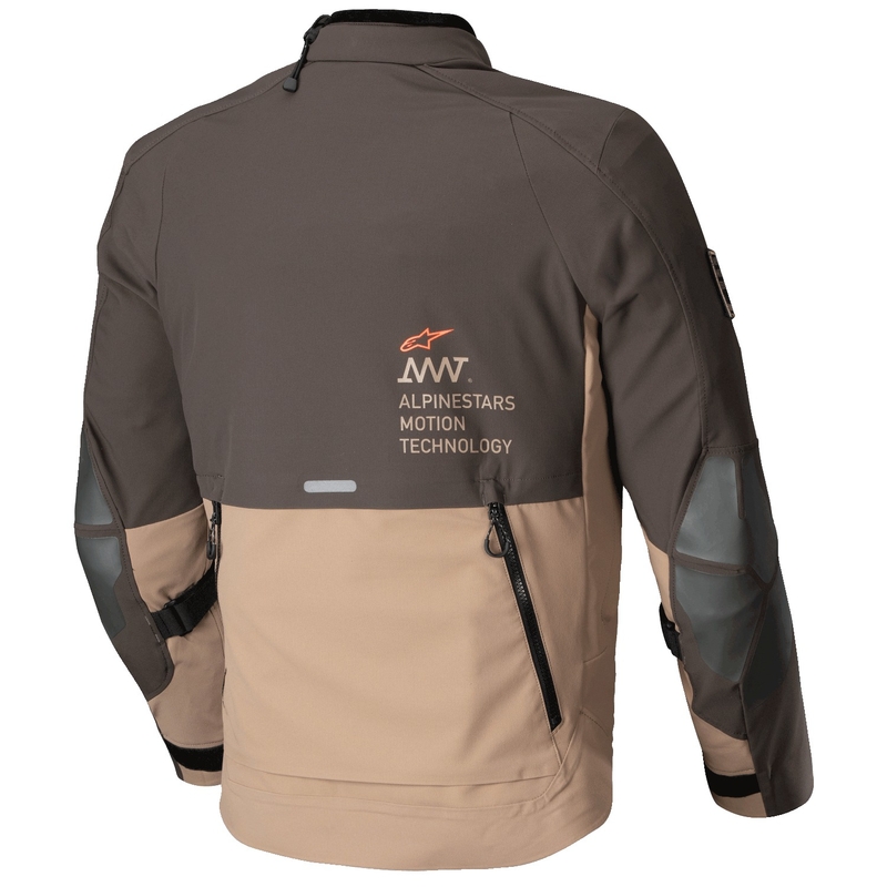 Alpinestars AMT-8 Stretch Drystar XF Brown-Khaki motociklininko striukė