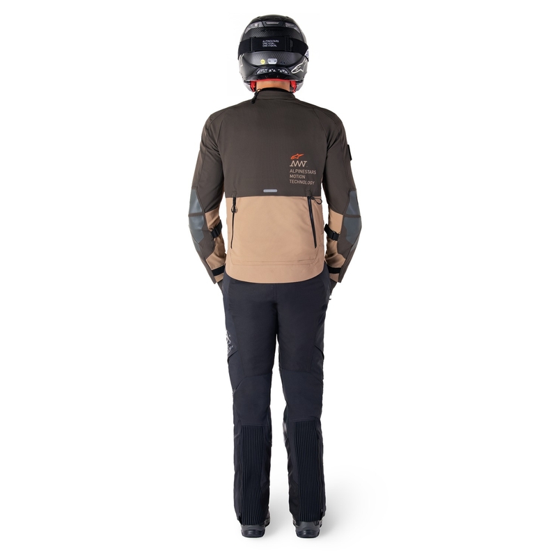 Alpinestars AMT-8 Stretch Drystar XF Brown-Khaki motociklininko striukė