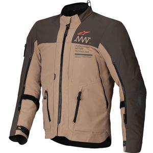 Alpinestars AMT-8 Stretch Drystar XF Brown-Khaki motociklininko striukė