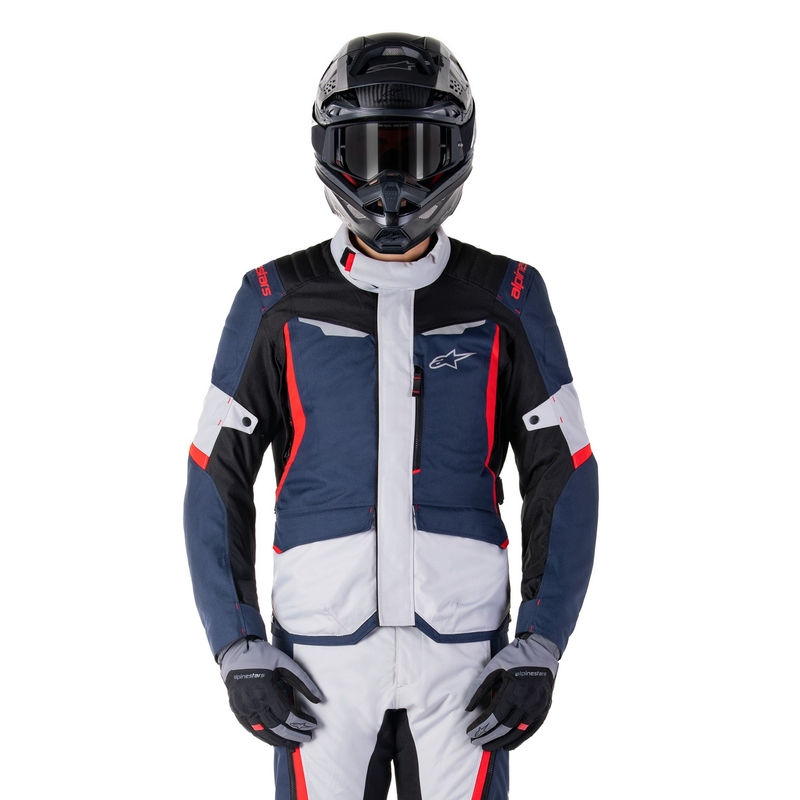 Alpinestars ST-1 neperšlampama motociklininko striukė tamsiai mėlyna-juoda-raudona