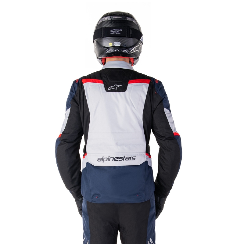 Alpinestars ST-1 neperšlampama motociklininko striukė tamsiai mėlyna-juoda-raudona
