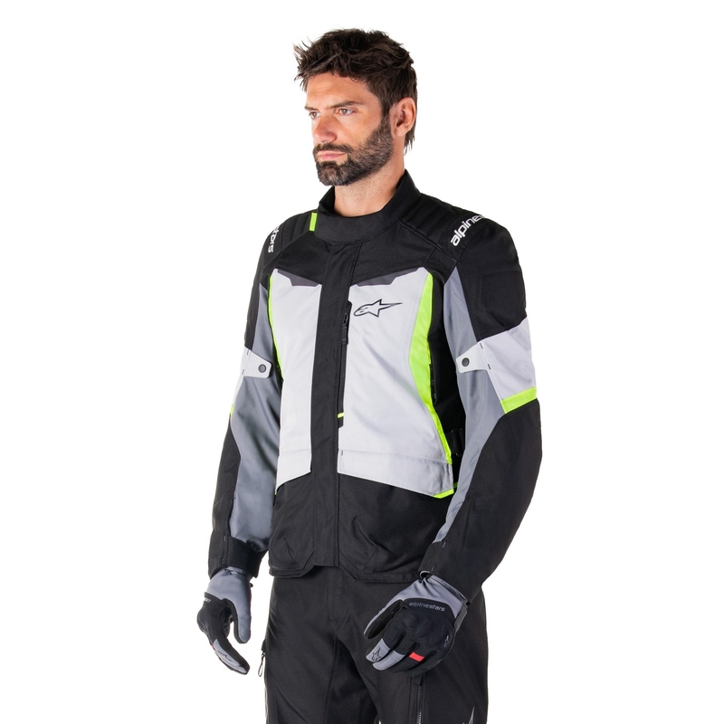 Alpinestars ST-1 Neperšlampama pilkai juoda-juoda-fluo geltona motociklininko striukė