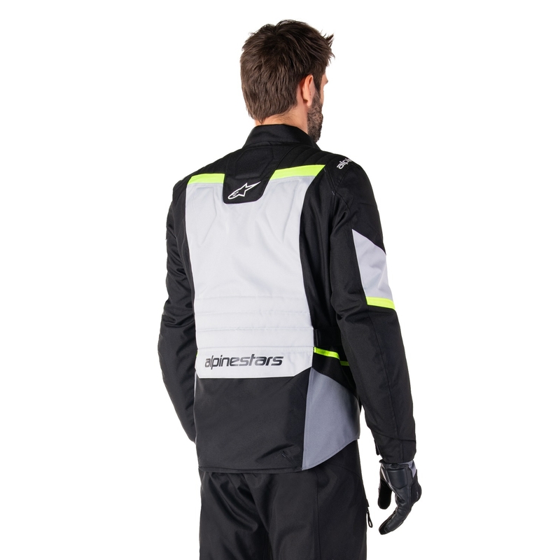 Alpinestars ST-1 Neperšlampama pilkai juoda-juoda-fluo geltona motociklininko striukė