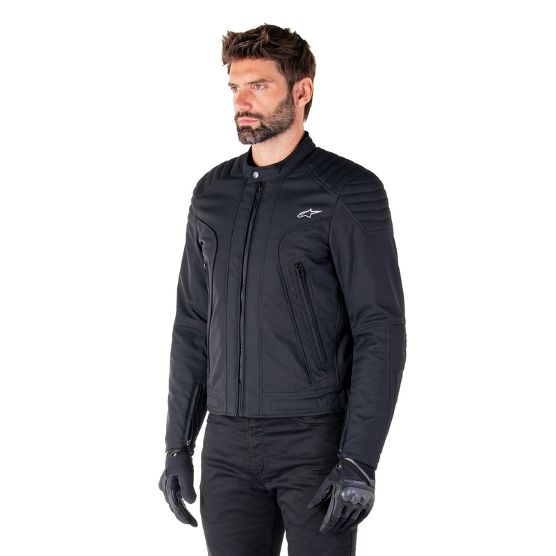 "Alpinestars Clayton" vandeniui atspari juoda motociklininko striukė