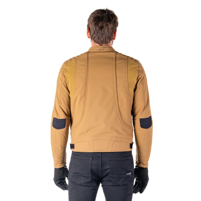 "Alpinestars Clayton" vandeniui atspari šviesiai ruda motociklininko striukė