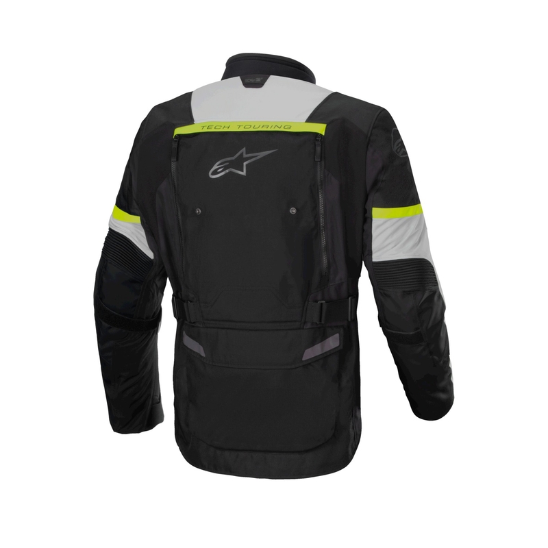 Alpinestars Bogota PRO Drystar juoda-pilka-fluo geltona motociklininko striukė