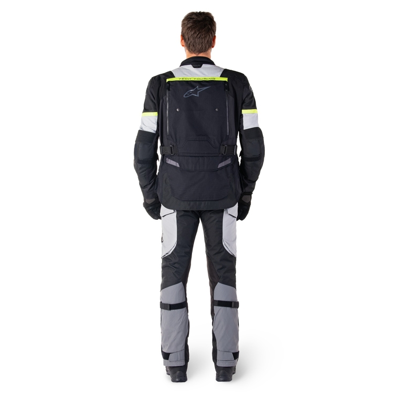 Alpinestars Bogota PRO Drystar juoda-pilka-fluo geltona motociklininko striukė