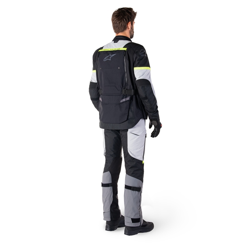 Alpinestars Bogota PRO Drystar juoda-pilka-fluo geltona motociklininko striukė
