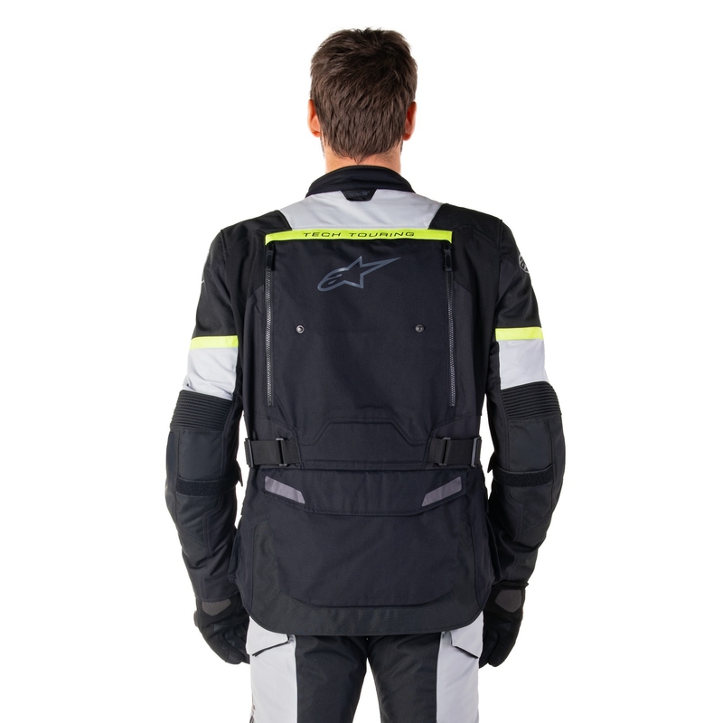 Alpinestars Bogota PRO Drystar juoda-pilka-fluo geltona motociklininko striukė