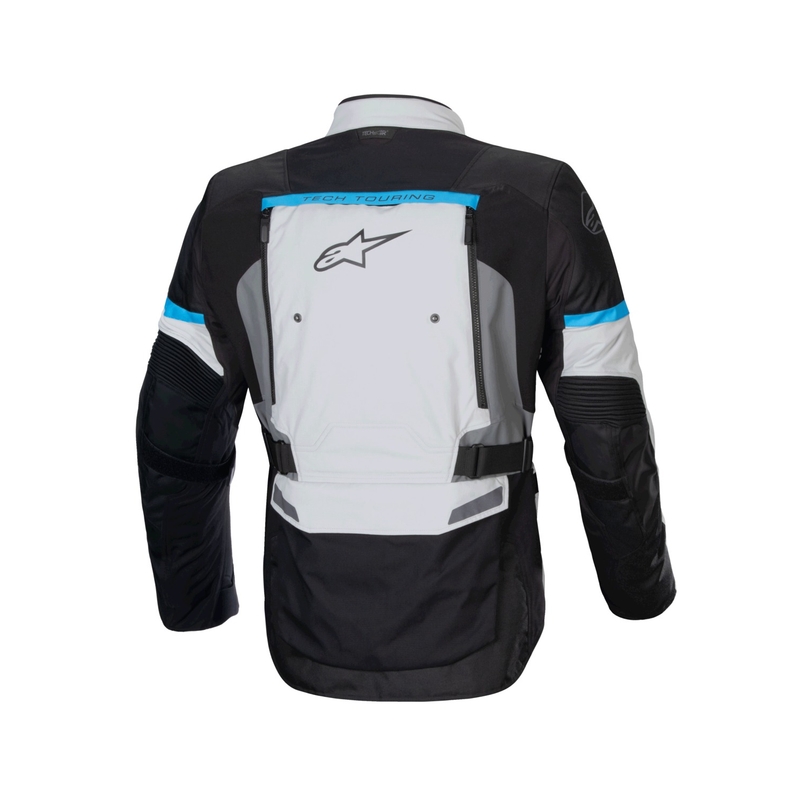 Alpinestars Bogota PRO Drystar pilkai juodai mėlyna motociklininko striukė