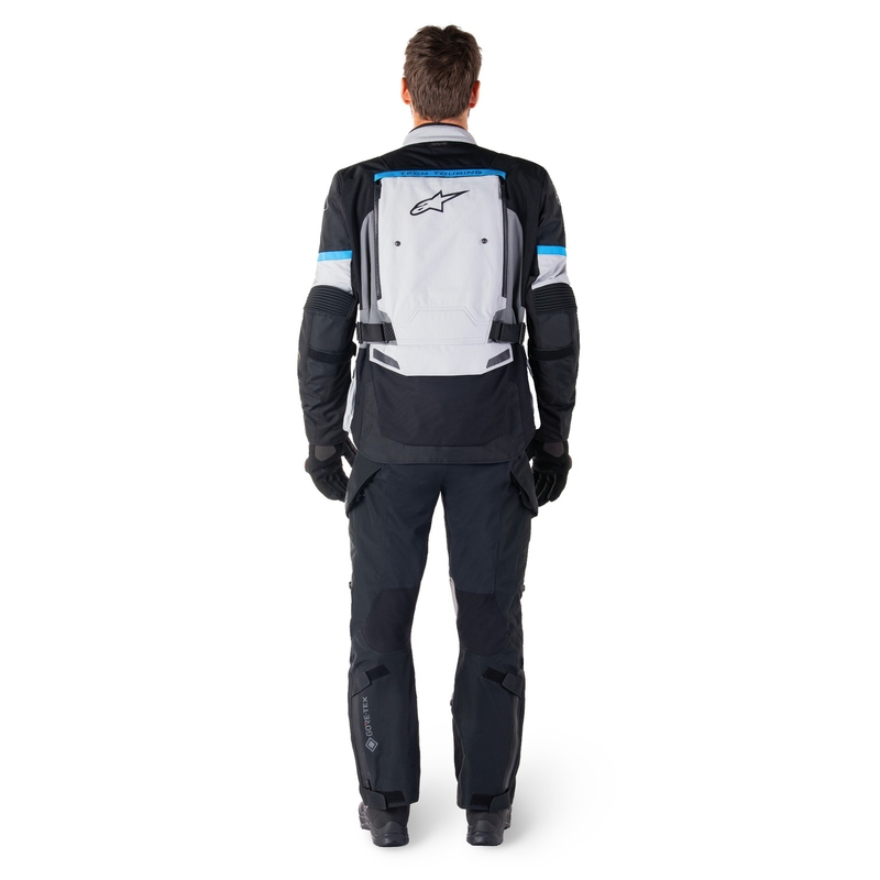 Alpinestars Bogota PRO Drystar pilkai juodai mėlyna motociklininko striukė