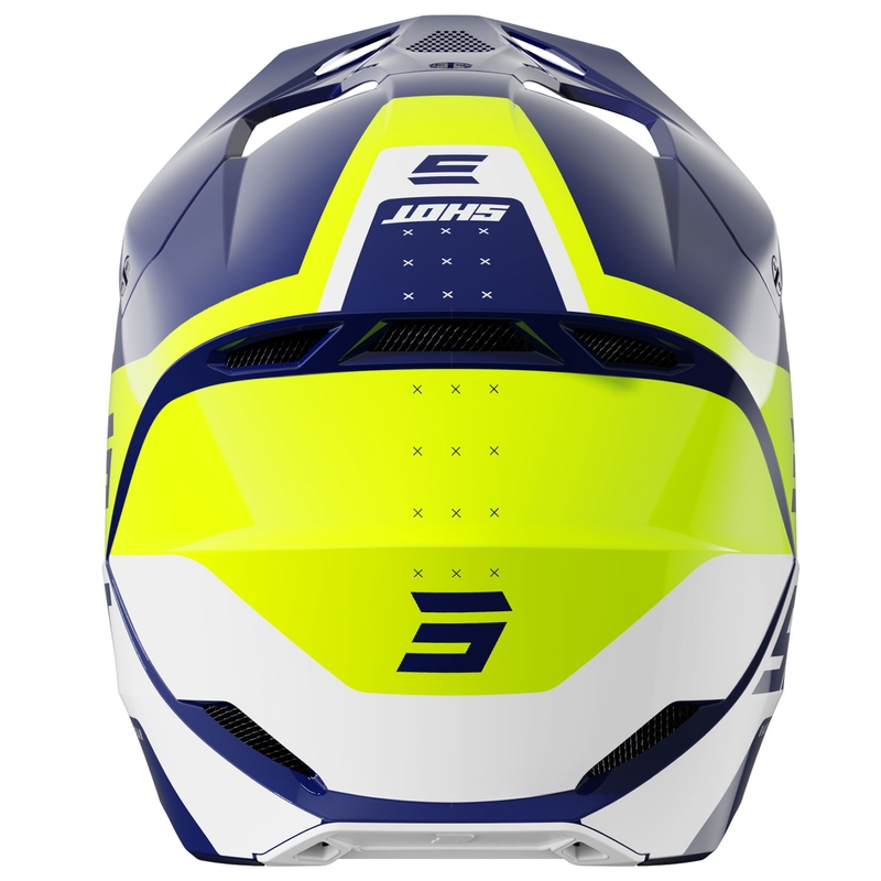 Motokroso šalmas Shot Furious League mėlyna-fluo geltona