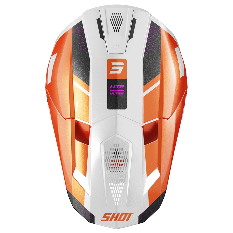 Motokroso šalmas "Shot Lite Ultra pearl orange