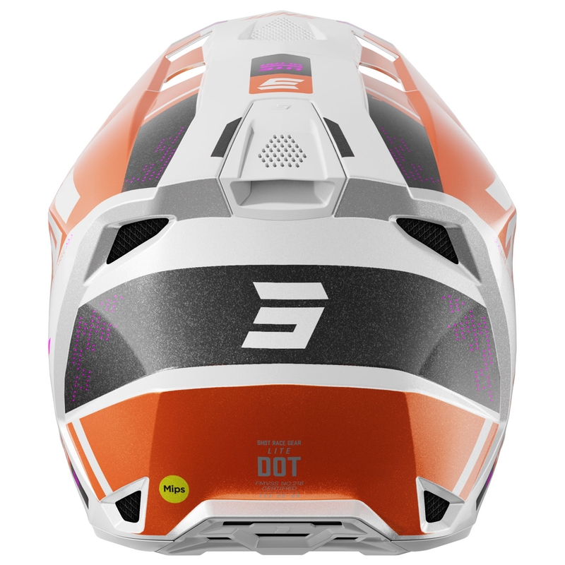 Motokroso šalmas "Shot Lite Ultra pearl orange