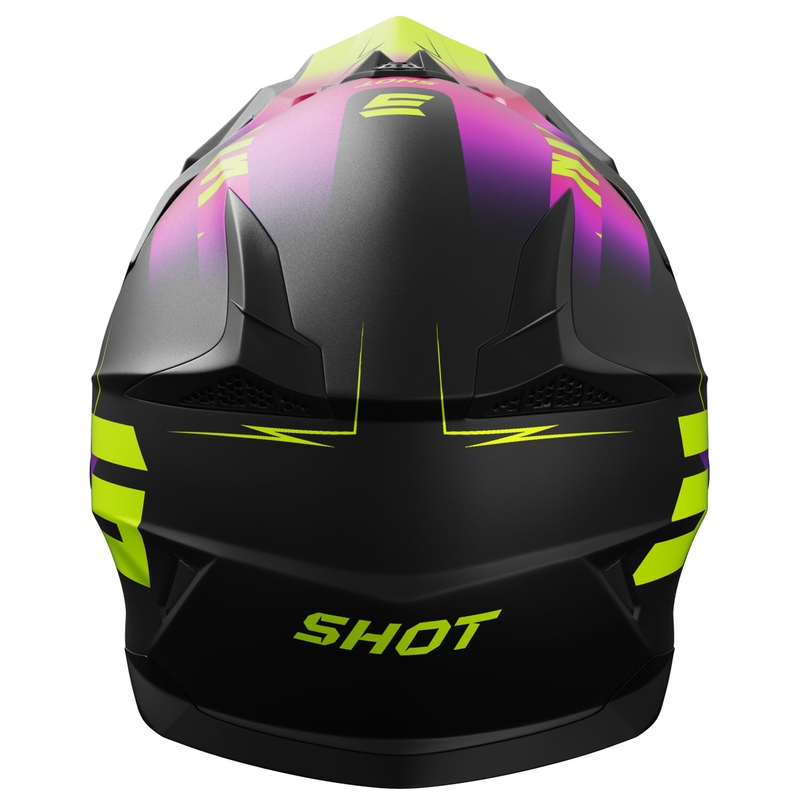 Motokrosová helma Shot Pulse X-Trem matná růžovo-fluo žlutá