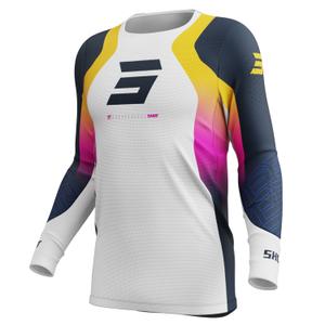 Motokroso marškinėliai Shot Aerolite Ultra blue-orange-pink