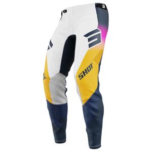 Shot Aerolite Ultra Motokroso kelnės mėlynos-oranžinės-rožinės