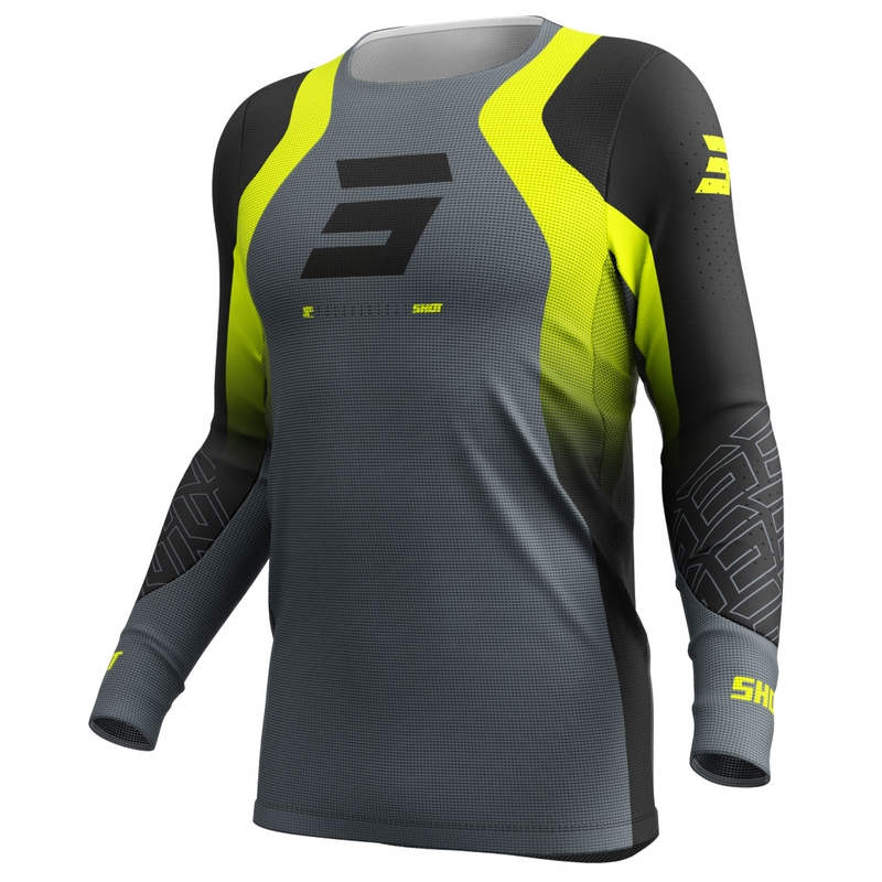 Motokroso marškinėliai Shot Aerolite Ultra fluo yellow
