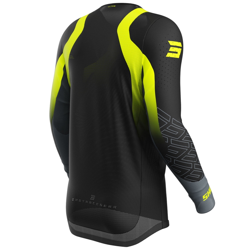 Motokroso marškinėliai Shot Aerolite Ultra fluo yellow