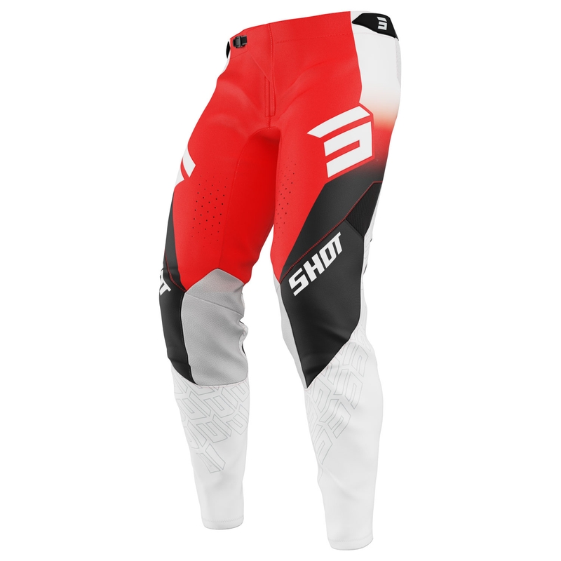 Motokroso kelnės Shot Aerolite Ultra Red